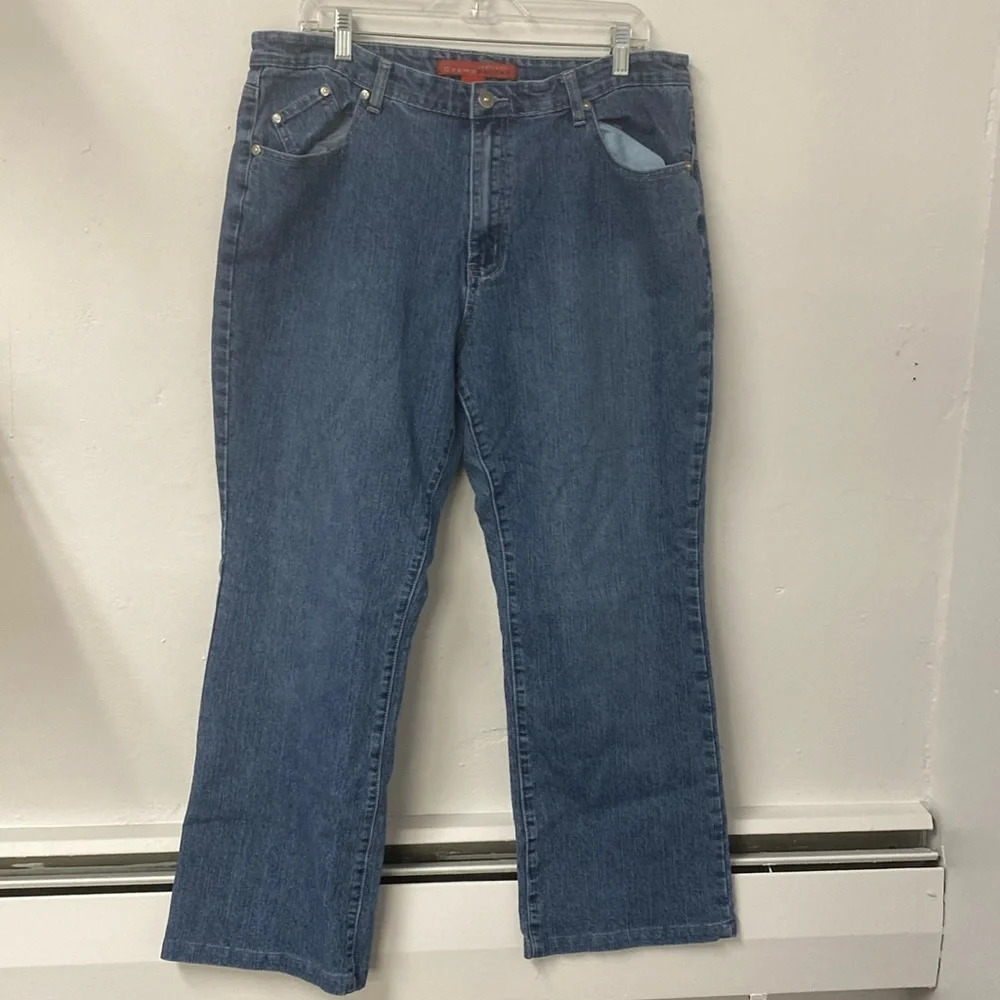 Cosmopolitan Jean Wear Women's Size 18 Foot Cut Blue‎ Vintage